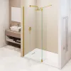 Душевая перегородка RGW WA-050Gb (WA-002Gb + Z-070Gb), Цвет стекла: прозрачное, Цвет профиля (вариация): Золото, Выбрать размер: 80, изображение 7