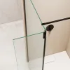 Душевая перегородка RGW WA-050B (WA-002B + Z-070B), Цвет стекла: прозрачное, Цвет профиля (вариация): Черный, Выбрать размер: 60, изображение 11