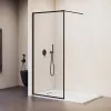 Душевая перегородка RGW WA-012B, Цвет стекла: прозрачное, Цвет профиля (вариация): Черный, Выбрать размер: 80, изображение 3