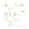 Душевая система встраиваемая RGW SP-371B, изображение 13