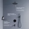 Душевая система встраиваемая RGW SP-55B, Выбрать цвет: Черный, изображение 3