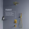 Душевая система встраиваемая RGW SP-56G, Выбрать цвет: Золото, изображение 3