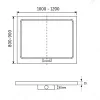 Душевой поддон прямоугольный RGW GWS-21, Выбрать размер: 800x1200, изображение 2