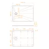 Душевой поддон прямоугольный RGW TSS-W Белый, Выбрать размер: 90х120, изображение 13