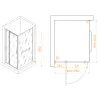 Душевой уголок RGW PA-078-1B (RGW PA-008B + Z-060-2B), Цвет стекла: прозрачное, Цвет профиля (вариация): Черный, Выбрать размер: 800x1000, изображение 3