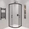 Душевой уголок RGW PA-51B, Цвет стекла: прозрачное, Цвет профиля (вариация): Черный, Выбрать размер: 100x100, изображение 3