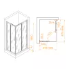 Душевой уголок RGW PA-146, Цвет стекла: прозрачное, Цвет профиля (вариация): Хром, Выбрать размер: 700x900, изображение 8