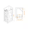 Душевой уголок RGW PA-144 (PA-104+Z-050-2+O-204), Цвет стекла: прозрачное, Цвет профиля: Хром, Выбрать размер: 600x900, изображение 3