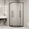 Душевой уголок RGW SV-53B прозрачное/черный, Цвет стекла: прозрачное, Цвет профиля: Черный, Выбрать размер: 800x800, изображение 7