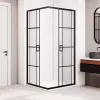 Душевой уголок RGW PA-34B, Цвет стекла: шелкография, Цвет профиля: Черный, Выбрать размер: 800x800, изображение 4