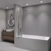 Шторка на ванну RGW SC-11, Цвет стекла: прозрачное, Цвет профиля (вариация): Хром, Выбрать размер: 100, изображение 3