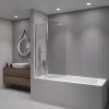 Шторка на ванну RGW SC-11, Цвет стекла: прозрачное, Цвет профиля (вариация): Хром, Выбрать размер: 100, изображение 6