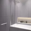 Шторка на ванну RGW SC-109, Цвет стекла: прозрачное, Цвет профиля (вариация): Хром, Выбрать размер: 70, изображение 4