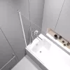 Шторка на ванну RGW SC-109, Цвет стекла: прозрачное, Цвет профиля (вариация): Хром, Выбрать размер: 70, изображение 5