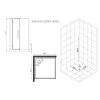 Душевая кабина Esbano ESM-QUADRO-90L/R, Ориентация: левая, изображение 3