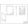 Зеркало со встроенной подсветкой Esbano ES-2073 HDSA 60x80(с полочкой), изображение 4