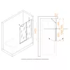 Шторка на ванну RGW SC-011, Цвет стекла: прозрачное, Цвет профиля (вариация): Хром, Выбрать размер: 110, изображение 4