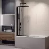 Шторка на ванну RGW SC-40B, Цвет стекла: прозрачное, Цвет профиля: Черный, Выбрать размер: 100, изображение 2
