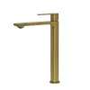 Смеситель для раковины AVS Elegant высокий, брашированное золото, Выбрать цвет: Брашированное золото, изображение 5