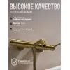 Смеситель для ванны с душем AVS Slimmer брашированное золото, Выбрать цвет: Брашированное золото, изображение 2