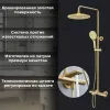 Душевая стойка AVS Elegant брашированное золото, изображение 4