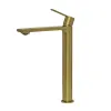 Смеситель для раковины AVS Elegant высокий, брашированное золото, Выбрать цвет: Брашированное золото, изображение 6