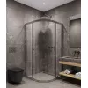 Timo Душевой угол TPSS-90-100/13C-8, раздвиж , проф никель, стекло проз 8 мм, Цвет профиля: Серый, Выбрать размер: 90х90, изображение 2