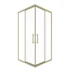Timo Душевой угол TKSS-90-100/17C-8, раздвиж ,проф мат золото, стекло проз 8 мм, Цвет профиля: Золото, Выбрать размер: 90х90, изображение 3