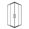 Timo Душевой угол TKSS-90-100/03C-8, раздвиж , проф черный, стекло проз 8 мм, Цвет профиля: Черный, Выбрать размер: 90х90, изображение 3