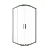 Timo Душевой угол TPSS-90-100/13C-8, раздвиж , проф никель, стекло проз 8 мм, Цвет профиля: Серый, Выбрать размер: 90х90, изображение 3