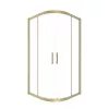 Timo Душевой угол TPSS-90-100/17C-8, раздвиж, проф мат золото, стекло проз 8 мм, Цвет профиля: Золото, Выбрать размер: 90х90, изображение 3