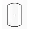 Timo Душевой угол TPSS-90-100/03C-8, раздвиж, проф черный, стекло проз 8 мм, Цвет профиля: Черный, Выбрать размер: 90х90, изображение 3