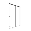 Timo Душевая дверь TDSS-/03C-8L/R, раздвиж , проф черный, стекло проз 8 мм, Цвет профиля: Черный, Выбрать размер: 120, Ориентация: левая, изображение 3
