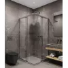 Timo Душевой угол TKSS-90-100/13C-8, раздвиж , проф никель, стекло проз 8 мм, Цвет профиля: Серый, Выбрать размер: 90х90, изображение 2
