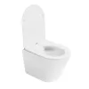 Унитаз ABBER Bequem AC1102TMW подвесной белый матовый, безободковый, смыв торнадо, Выбрать цвет: Белый, изображение 3