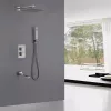 Душевая система ABBER Daheim AF8250SP скрытого монтажа с изливом, термостат, сатин, Выбрать цвет: Сатин, изображение 2