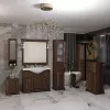 Тумба напольная с раковиной Opadiris Риспекто , цвет орех антикварный, Выбрать цвет: Орех антикварный, Выбрать размер: 105, изображение 7