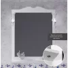 Зеркало Opadiris Валери, цвет белый, с выключателем, Выбрать цвет: Белый, Выбрать размер: 85, изображение 3