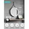 Зеркало ACWEN "Millenium White Led" D-650 на ремне из натурал. кожи белого цвета, Выбрать цвет: Белый, изображение 6