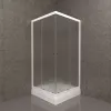 Душевое ограждение Triton ВЕЛЬВЕТ-К, А низкий поддон/матовое стекло, Цвет стекла: матовое, Цвет профиля: Белый, Тип поддона: Низкий, Выбрать размер: 80х80, изображение 3