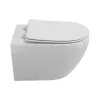 Унитаз подвесной Cezares безободковый с сиденьем и смывом TORNADO STREAM, изображение 2