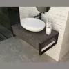 Мебель для ванной: Тумба подвесная 1Marka GRUNGE LOFT бетон темный 1 в магазине Акватория