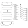 Полотенцесушитель водяной Laris Омега П7 400х700, изображение 3