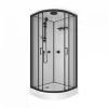 Душевая кабина Triton ПРАЙМ-БЛЭК 90*90 А  стекло прозрачное, Цвет стекла: прозрачное, Цвет профиля: Черный, Тип поддона: Низкий, Выбрать размер: 90х90, Наличие крыши: есть, изображение 5
