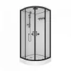Душевая кабина Triton ПРАЙМ-БЛЭК 90*90 А  стекло прозрачное, Цвет стекла: прозрачное, Цвет профиля: Черный, Тип поддона: Низкий, Выбрать размер: 90х90, Наличие крыши: есть, изображение 6