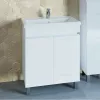 Мебель для ванной: Тумба напольная с 2 дверцами СанТа Марс 70 1 в магазине Акватория