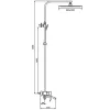 Душевая стойка со смесителем Gappo G2407-11, изображение 3