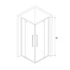 Душевой уголок RGW SV-33B прозрачное/черный 80*80, изображение 8