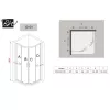 Душевой угол Black & White S101 100х100, изображение 6
