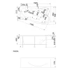 Ванна 1Marka GRACIA (комплект) 170х100 R со встр. смесителем на борт ванны, изображение 10